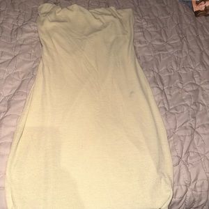 light yellow spaghetti strap dress